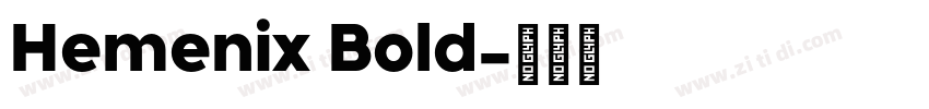 Hemenix Bold字体转换